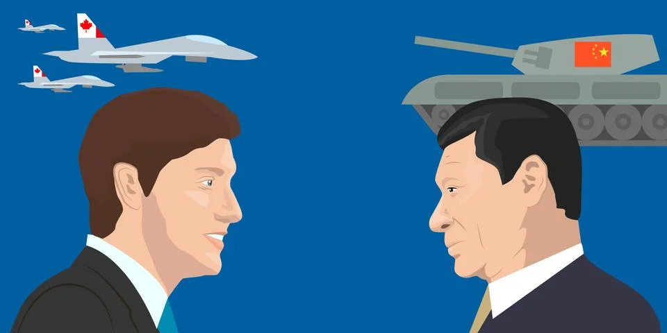 World leaders theme Stock Illustration
