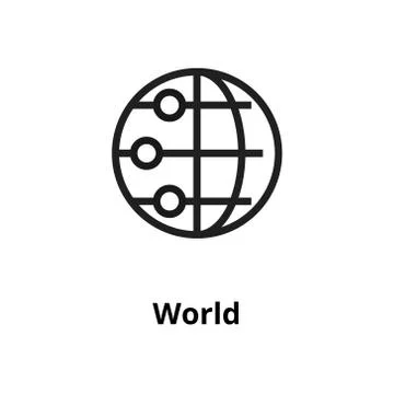 World line icon Illustrazione stock