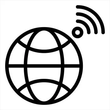 World line icon vector illustration isolated on white background Stock Illustration
