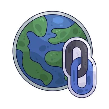 World link illustration Stock Illustration