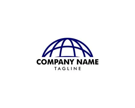 World Logo Icon Design Vector Illustration Stock Illustration