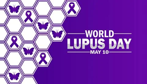 World Lupus Day, background Stockillustratie