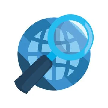 World magnifier analysis 스톡 일러스트