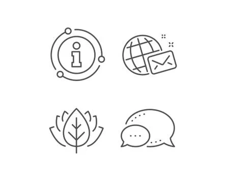 World mail line icon. Web letter sign. Vector Illustrazione stock
