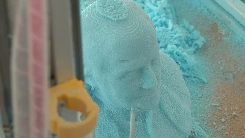 World Maker Faire, making a plastic sculpture Stock Footage 93449932