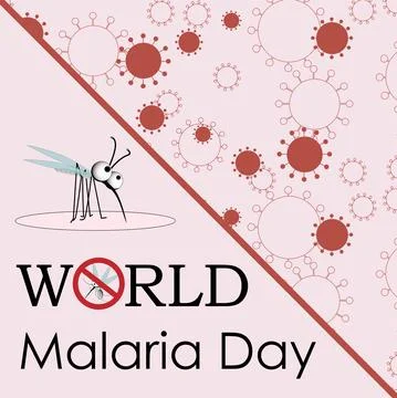 World Malaria Day vector illustration. Suitable for greeting card, poster and Stock Illustration
