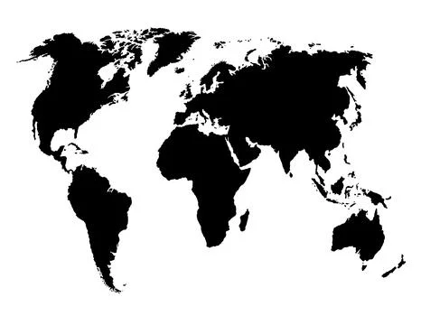 World map 001 Stock Illustration