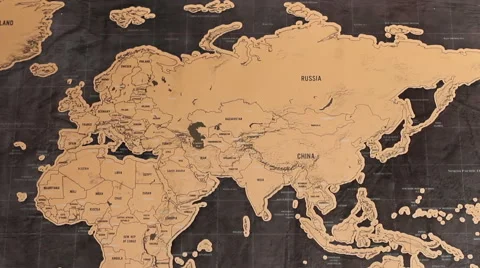 The World Map 3 Stock Footage 48486696