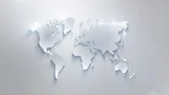 World Map 3D Background Animation Clean Stock Footage