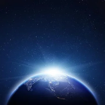 World map. 3d rendering Illustrazione stock