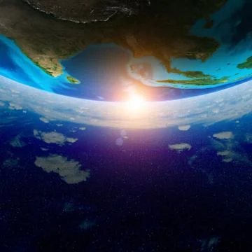 World map 3d rendering planet イラスト素材