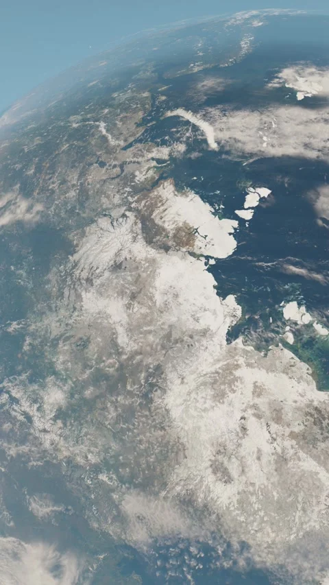 World Map 4K Geopolitical Satellite View Vertical Video stock 333363070
