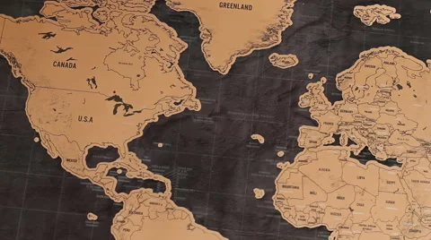 The World Map 7 Stock Footage 48486853