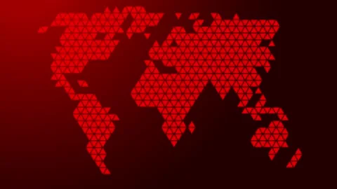 World map, from abstract schematic 库存影片 226786597