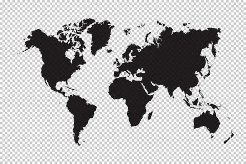 World map and grid background Stock Illustration
