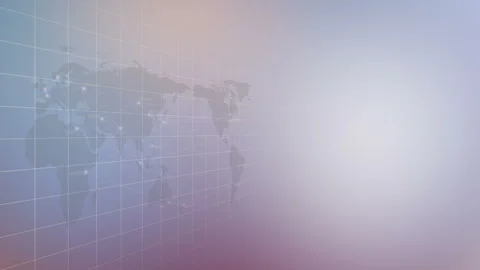 World Map and Major City Network Stock Footage 332543241