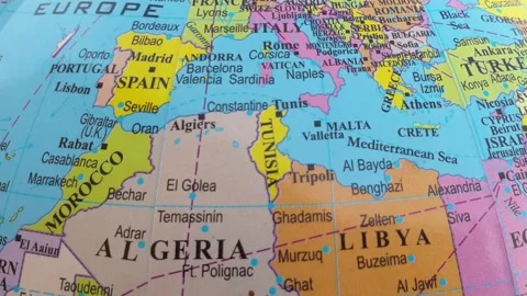 World map and map of differenet countries and continents 스톡 동영상 247111397