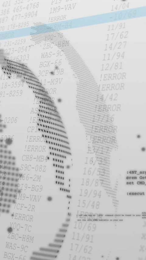 World map and programming code animation over white background with data points Stock Footage 320093201