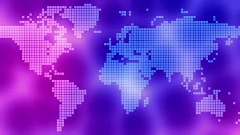 World Map with Animated Background Stock Footage 283100790