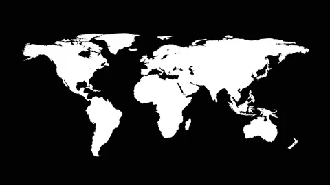 World map animation. Appearance all cont... | Stock Video | Pond5