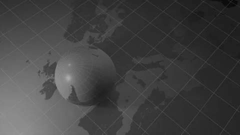 World map animation concept. Detailed gl... | Stock Video | Pond5