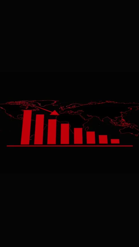 World map animation with data transfer. World map global network connection.. 動画素材 346050364