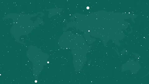 World map animation with digital dot matrix. World map global communication.. Stock Footage 337131310