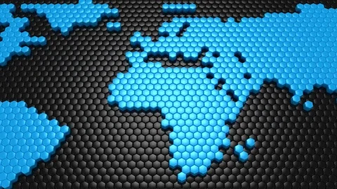 World Map Animation | Stock Video | Pond5