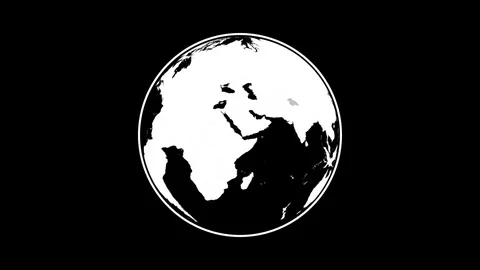 World Map Animation Graphic Stock Footage 75847156