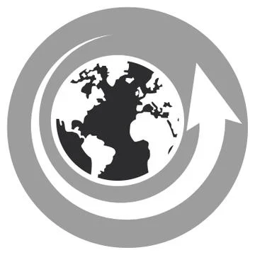World map with arrow イラスト素材