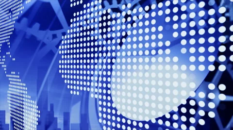 World map on the background of the clockwork. Background for Headline. Intro  Stock Footage 51752813