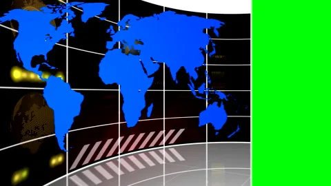 World map. Background for the headline of mass media with green field 스톡 동영상 137227511