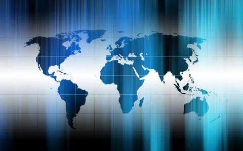 World map background Stock Illustration