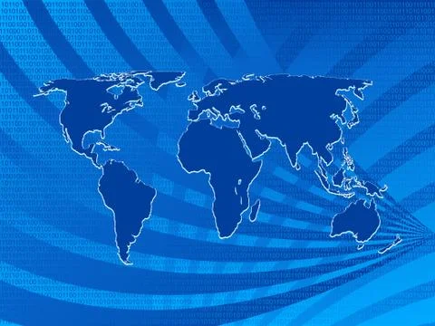 World map background Illustrazione stock