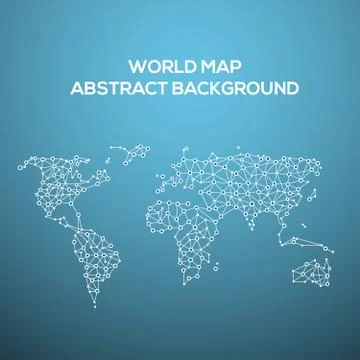World map background Stock Illustration