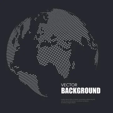 World map background Stock Illustration