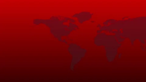 World map background red animation 4k Stock Footage 324008682