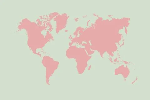 World map background simple design Stock Illustration