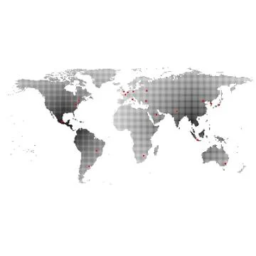 World map background vector Stock Illustration