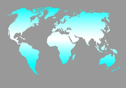 World map blue Stock Illustration