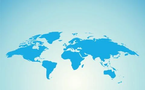World map blue illustration Stock Illustration