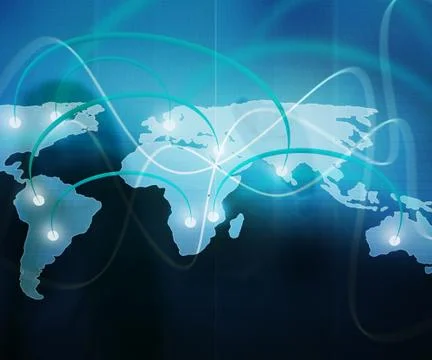 World map business background Stock Illustration