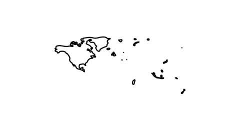 World map color icon.Trim path animation.4K video.white background. Stock Footage 144060330