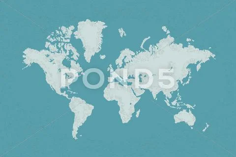 World map with a colorful blue background , eps10 vector format Stock Illustration