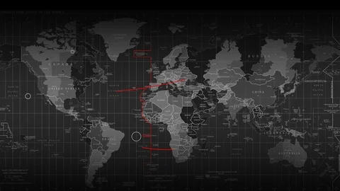 World map, communication map Video stock 124927078