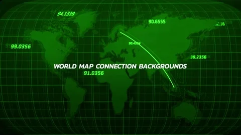 World Map Connection Backgrounds Stock After Effects