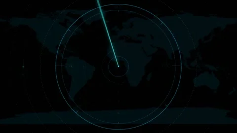 World Map Continent Scanner of Australia Stock Footage 233653517