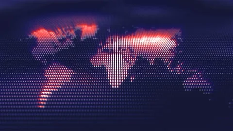World map corporate background. Stock Footage 94854519