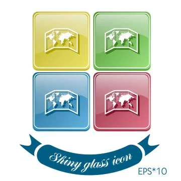 World map-countries Stock Illustration