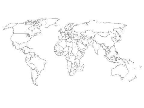 World Map Borders Illustrations Vectors Pond5